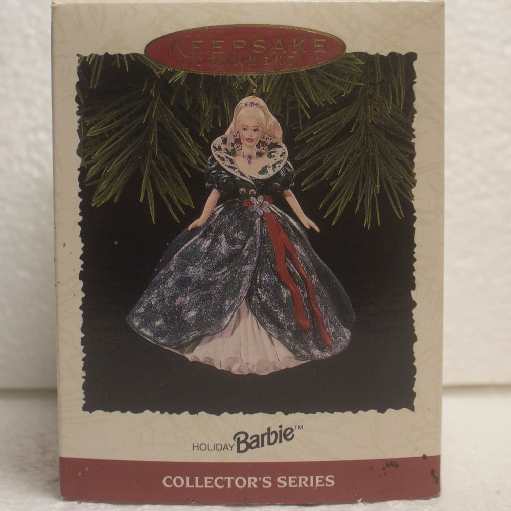 Vintage Hallmark Holiday Barbie 1995 Ornament